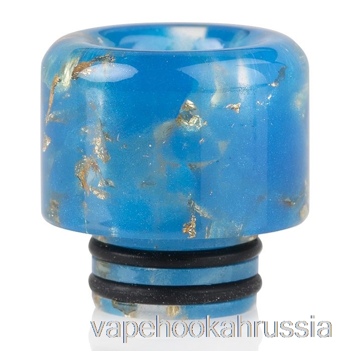 Vape россия 510 блестки смола дрип тип синее золото